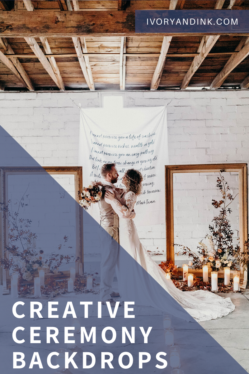 Creative Wedding Ceremony Backdrop Ideas